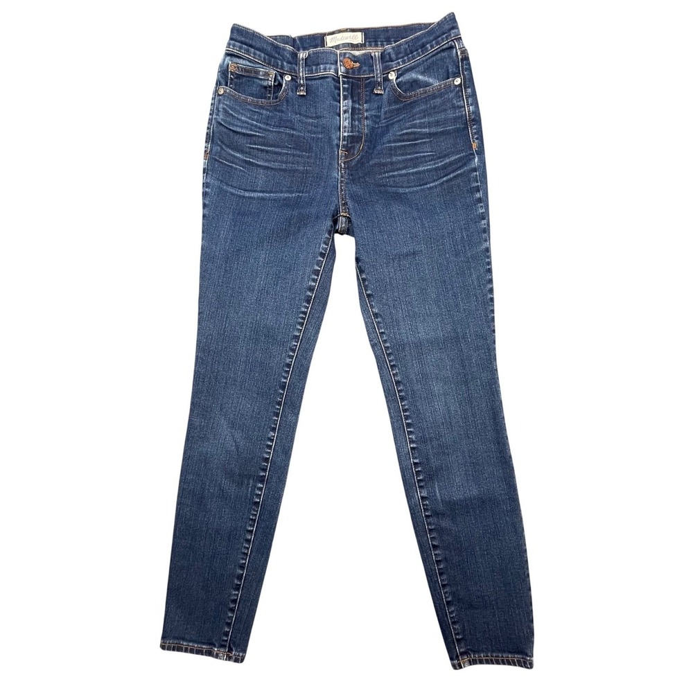 Madewell Blue High Riser Skinny Jeans Women Size 28